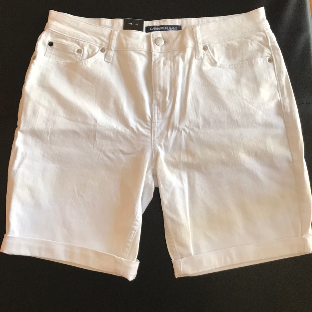 Calvin Klein White Shorts Size 10 NWT